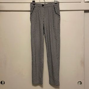 BETABRAND Catstooth Cat Print Yoga Work Pants